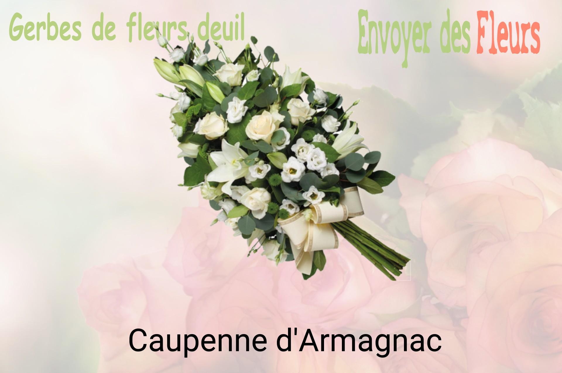 Gerbe de fleurs de deuil livrée à Caupenne-d'Armagnac
